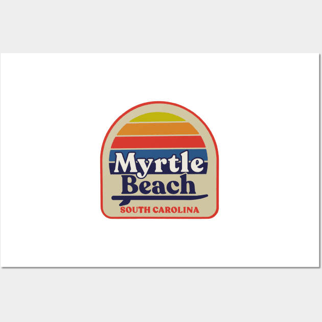 Myrtle Beach South Carolina Decal Wall Art by zsonn